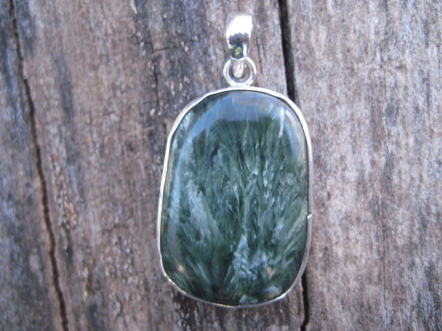 Seraphinite pendant angelic communication, wholeness, self healing 2140